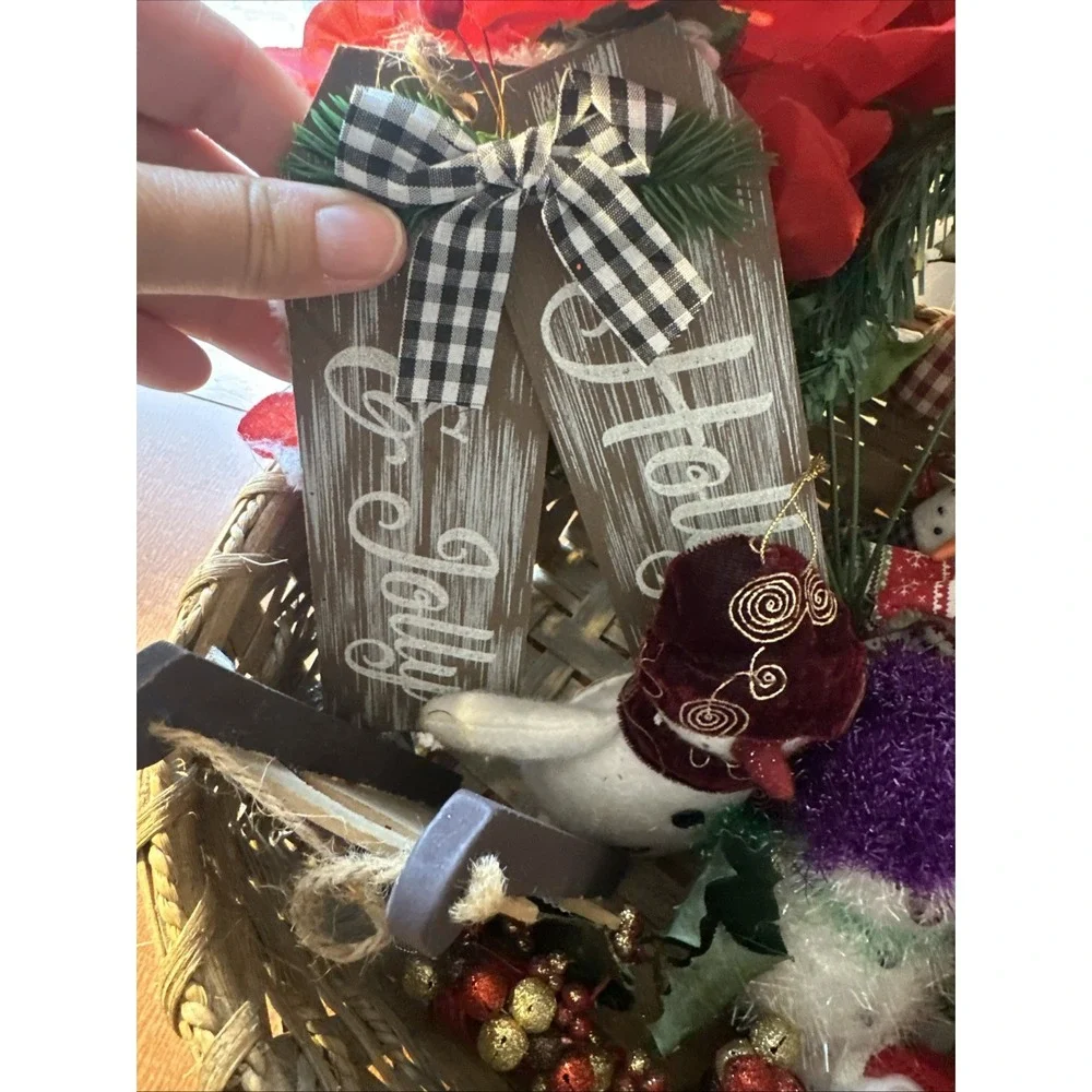 Christmas Craft Accents, Picks, Ornaments, Bells, Pine Cones For Crafts And Deco